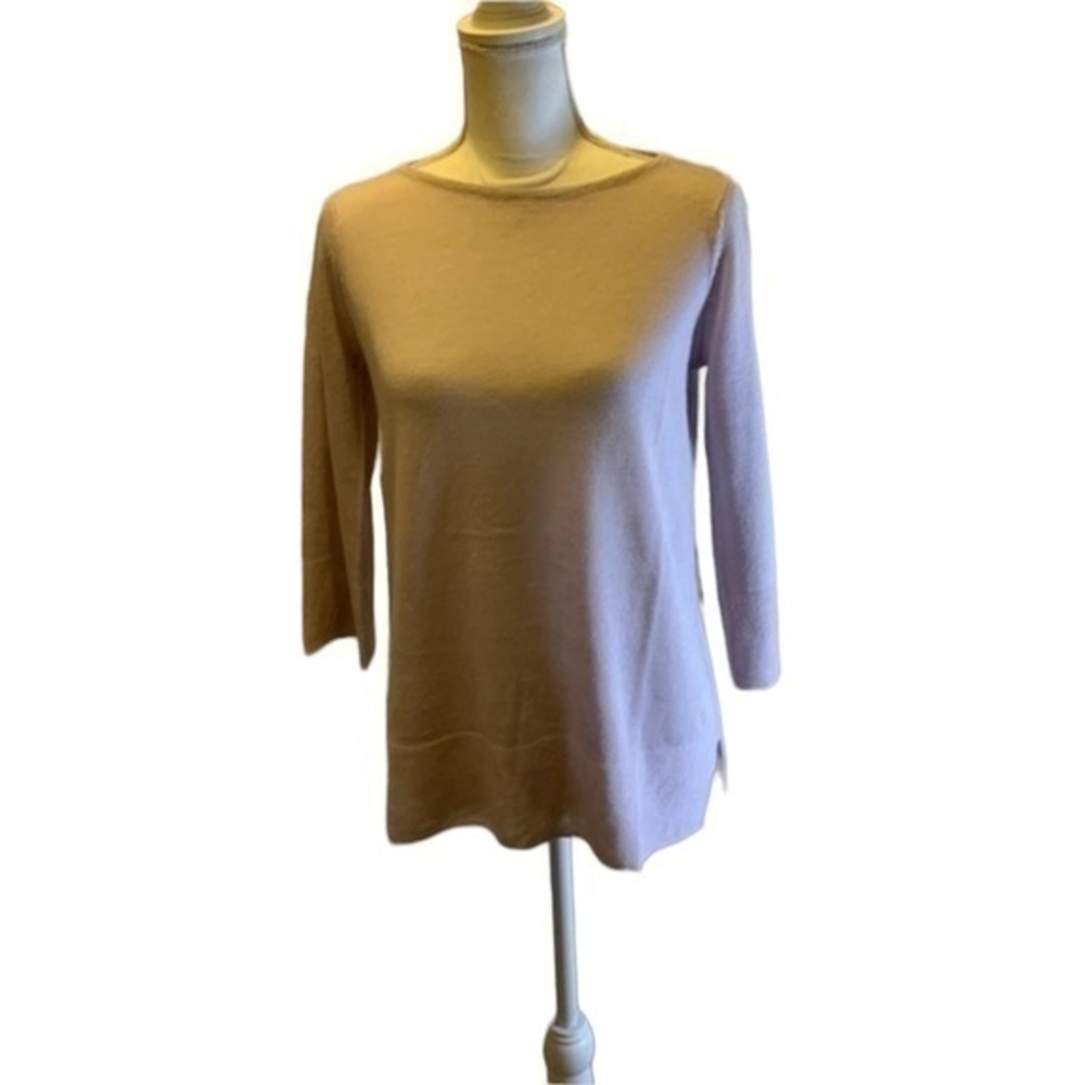 J jill crewneck 3/4 sleeve sweater